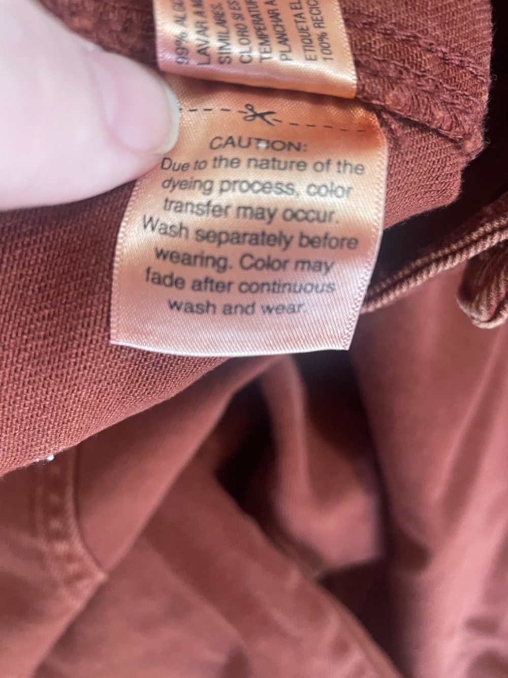 Universal Thread Wide Leg Pants in Rust Red 18 - Picture 3 of 8